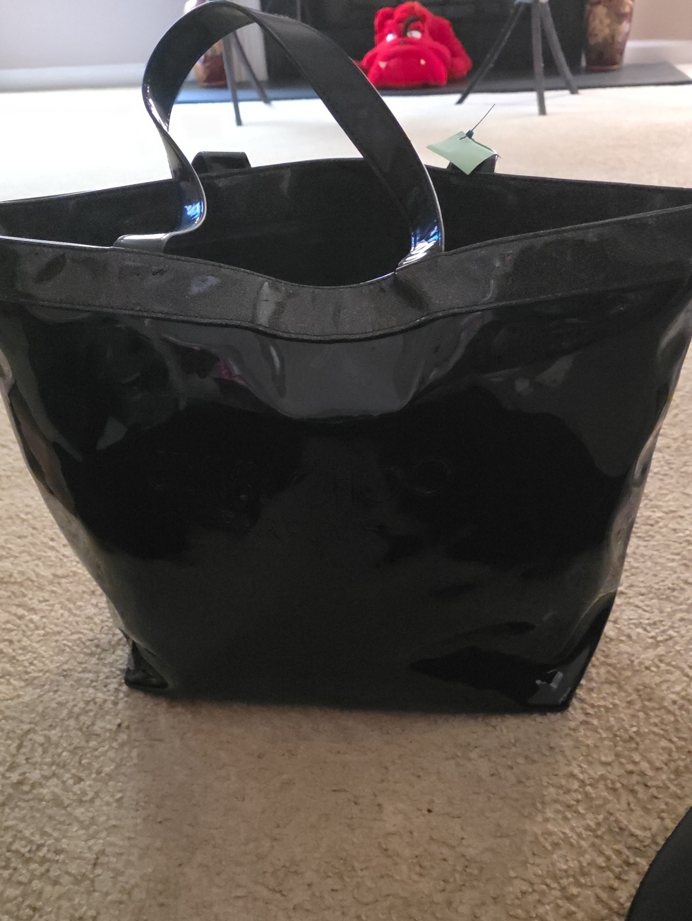 Jimmy Choo Black Patent Tote Bag - Women